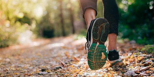 Person joggt durch Park in Wien